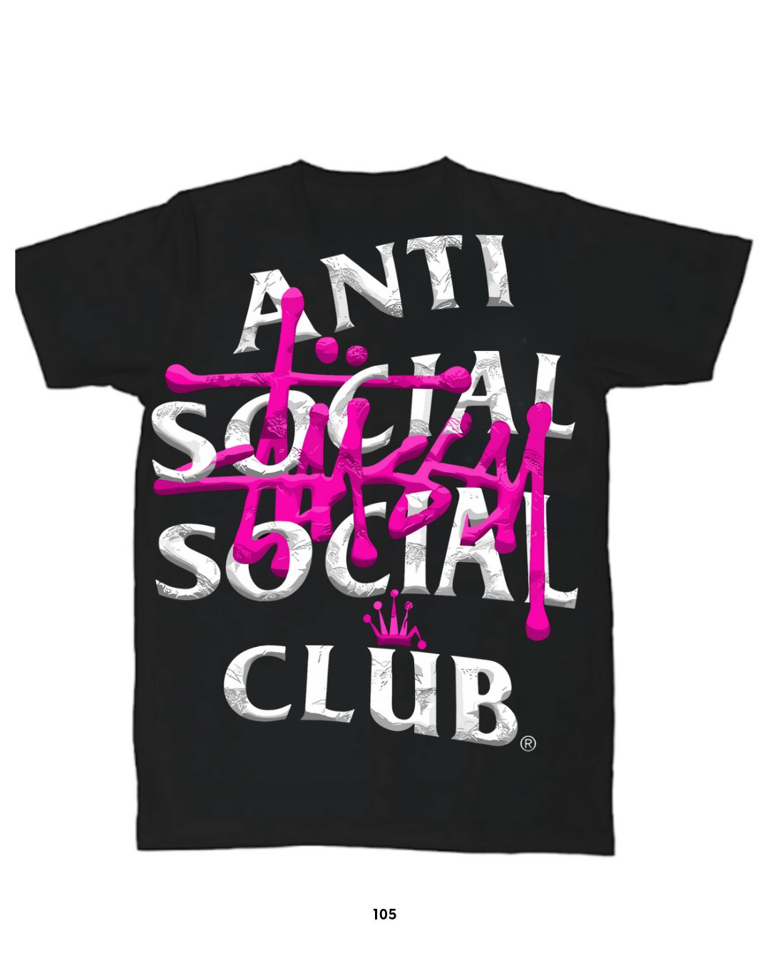 Playera Pink Stüssy ANTI SOCIAL SOCIAL CLUB