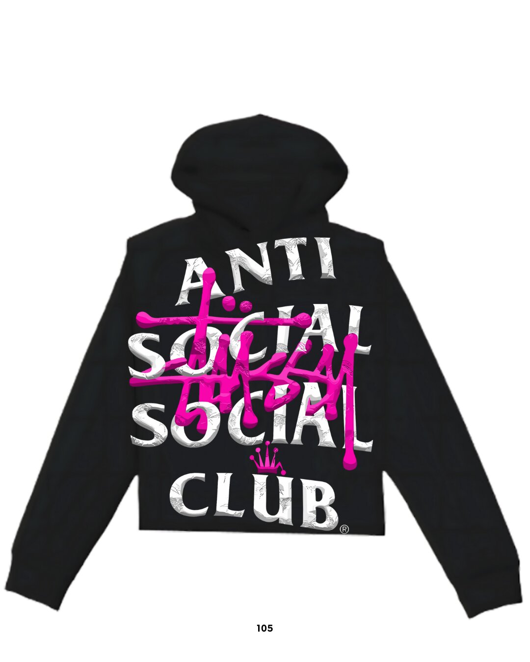 Sudadera Pink Stüssy ANTI SOCIAL SOCIAL CLUB
