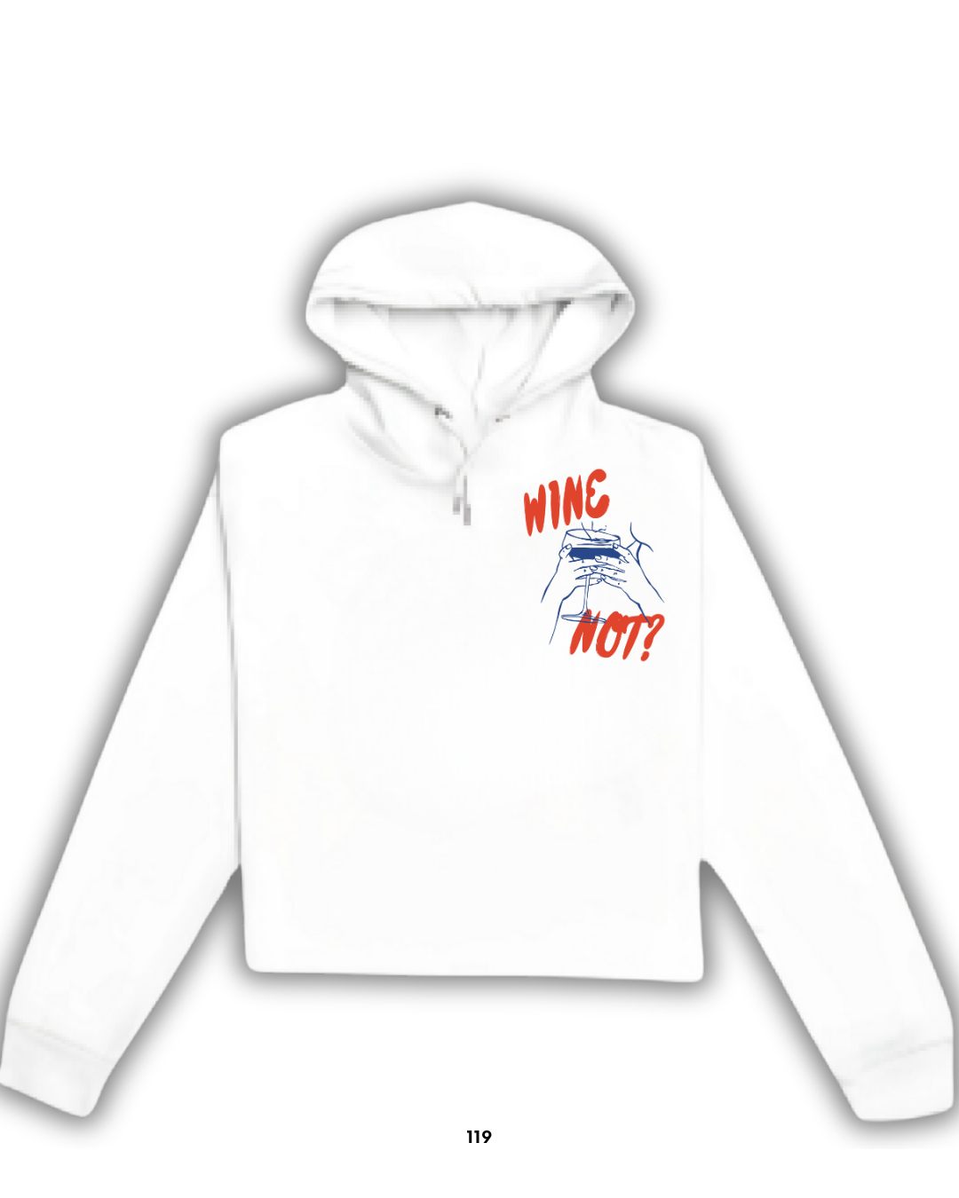 Sudadera Real friends bring wine