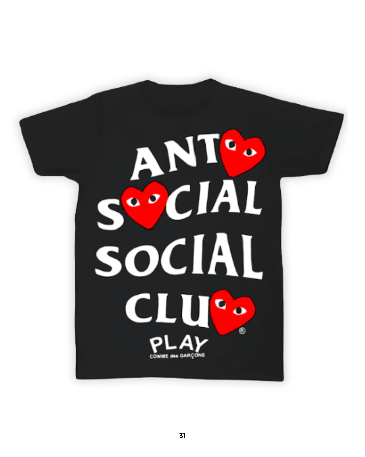 Playera Comme des Garçons X ANTI SOCIAL SOCIAL CLUB