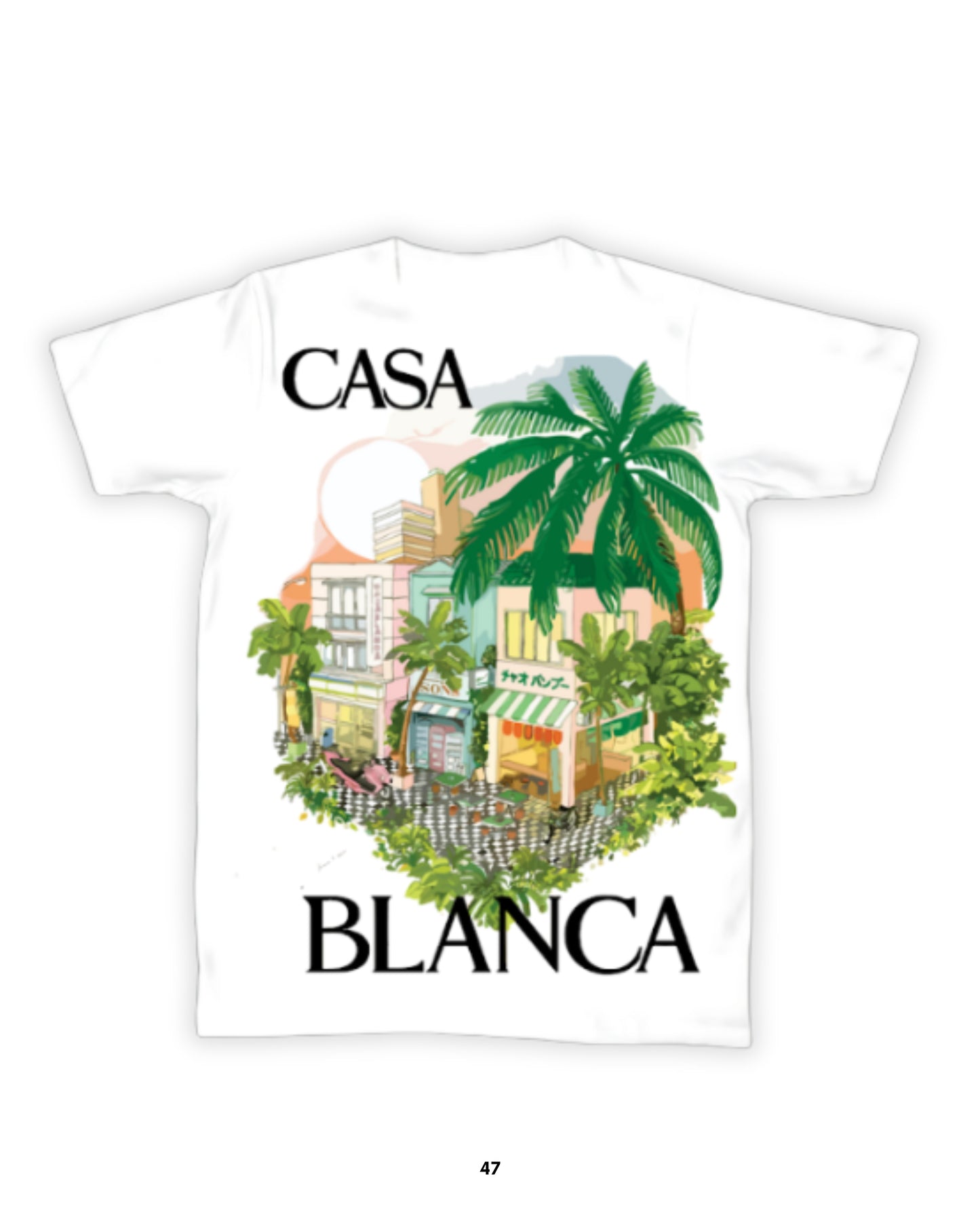 Playera Casa Blanca ON WHITE