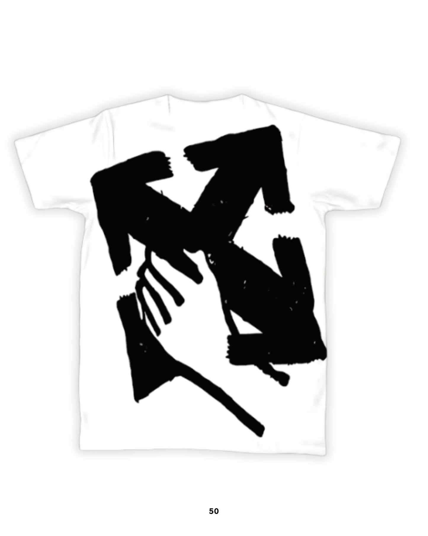 Playera Off White One Hand
