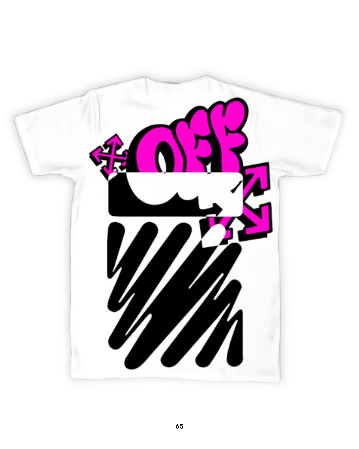 Playera White Off Graffiti