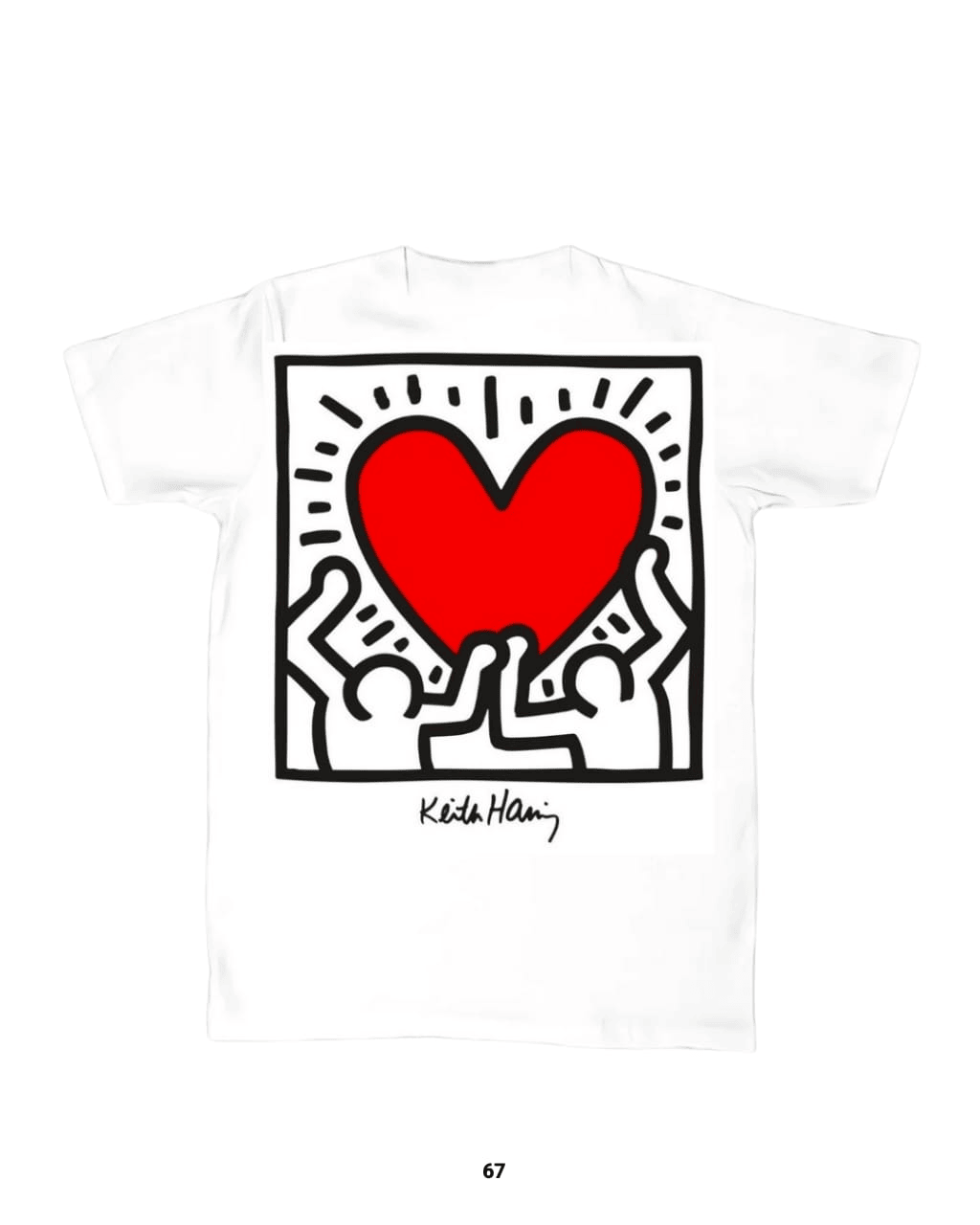 Playera People & Heart Keith Haring