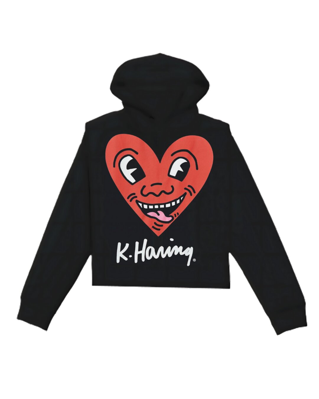 Sudadera Crazy Heart on Black Keith Haring