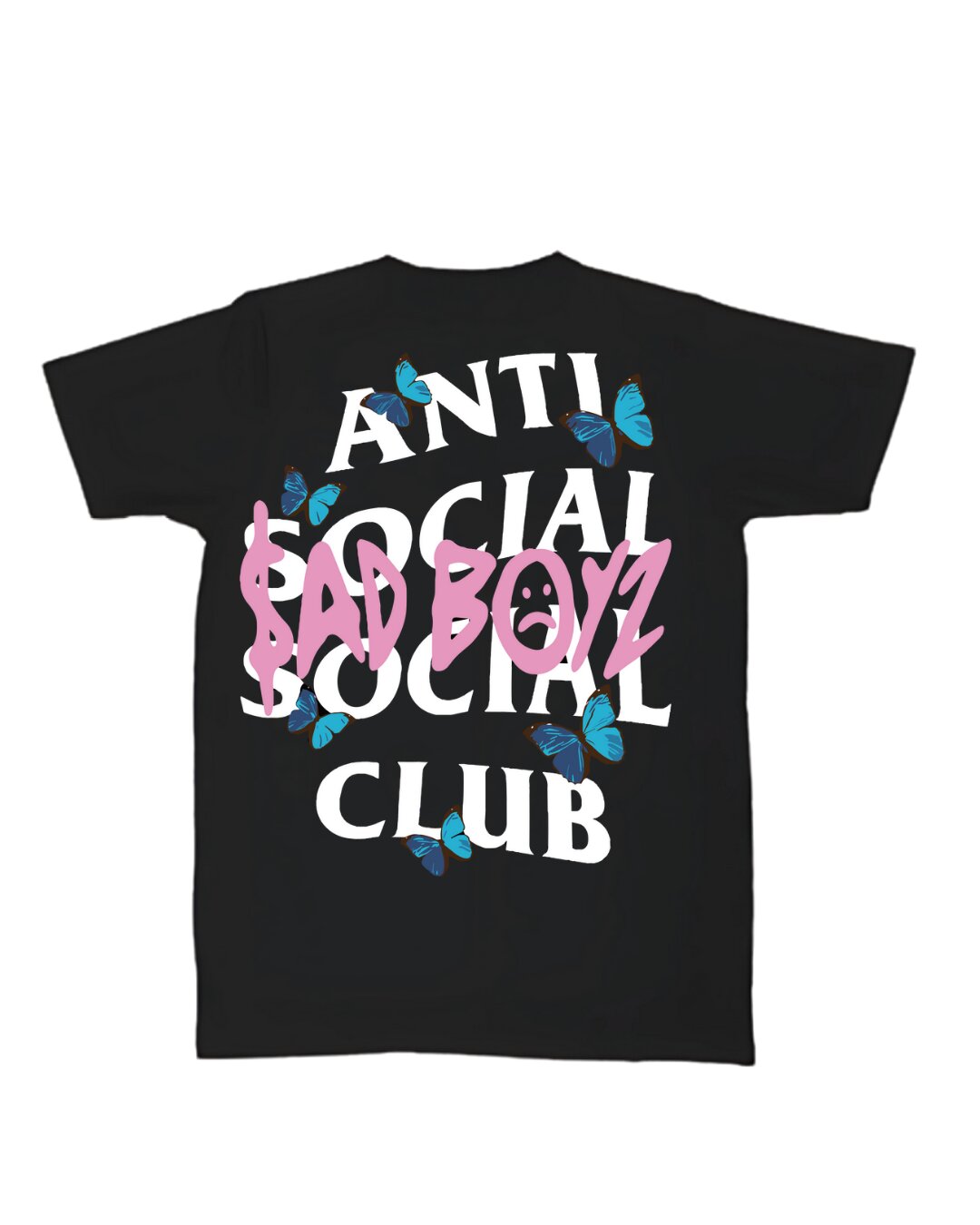 Playera Blue Buttlerfly ANTI SOCIAL SOCIAL CLUB