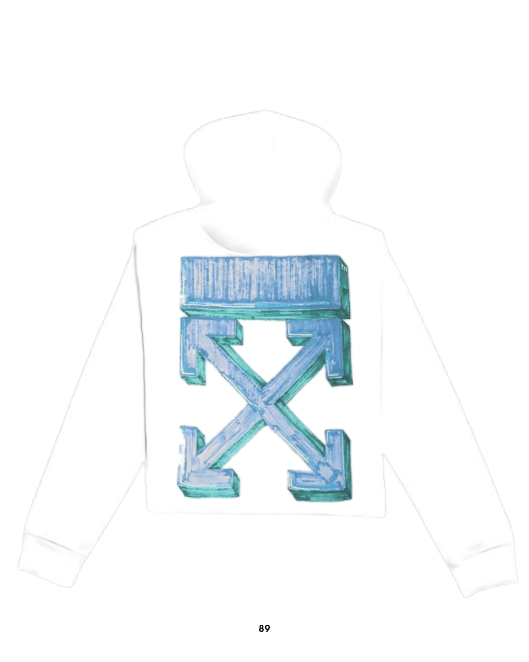 Sudadera Off White Soft Flowers