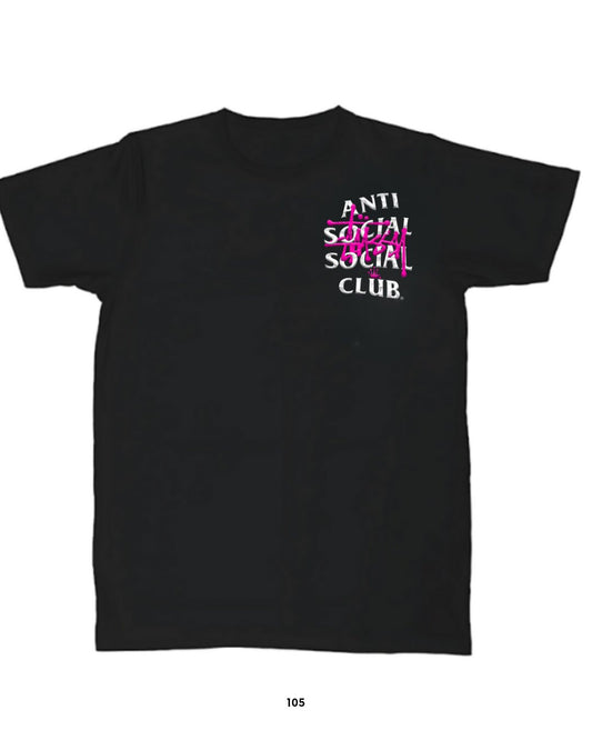 Playera Pink Stüssy ANTI SOCIAL SOCIAL CLUB
