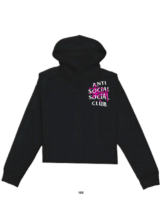 Sudadera Pink Stüssy ANTI SOCIAL SOCIAL CLUB