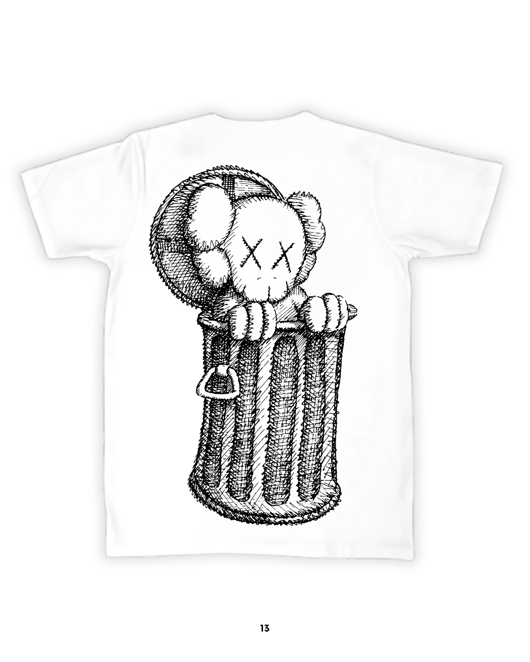 Playera COMME des GARÇONS X KAWS