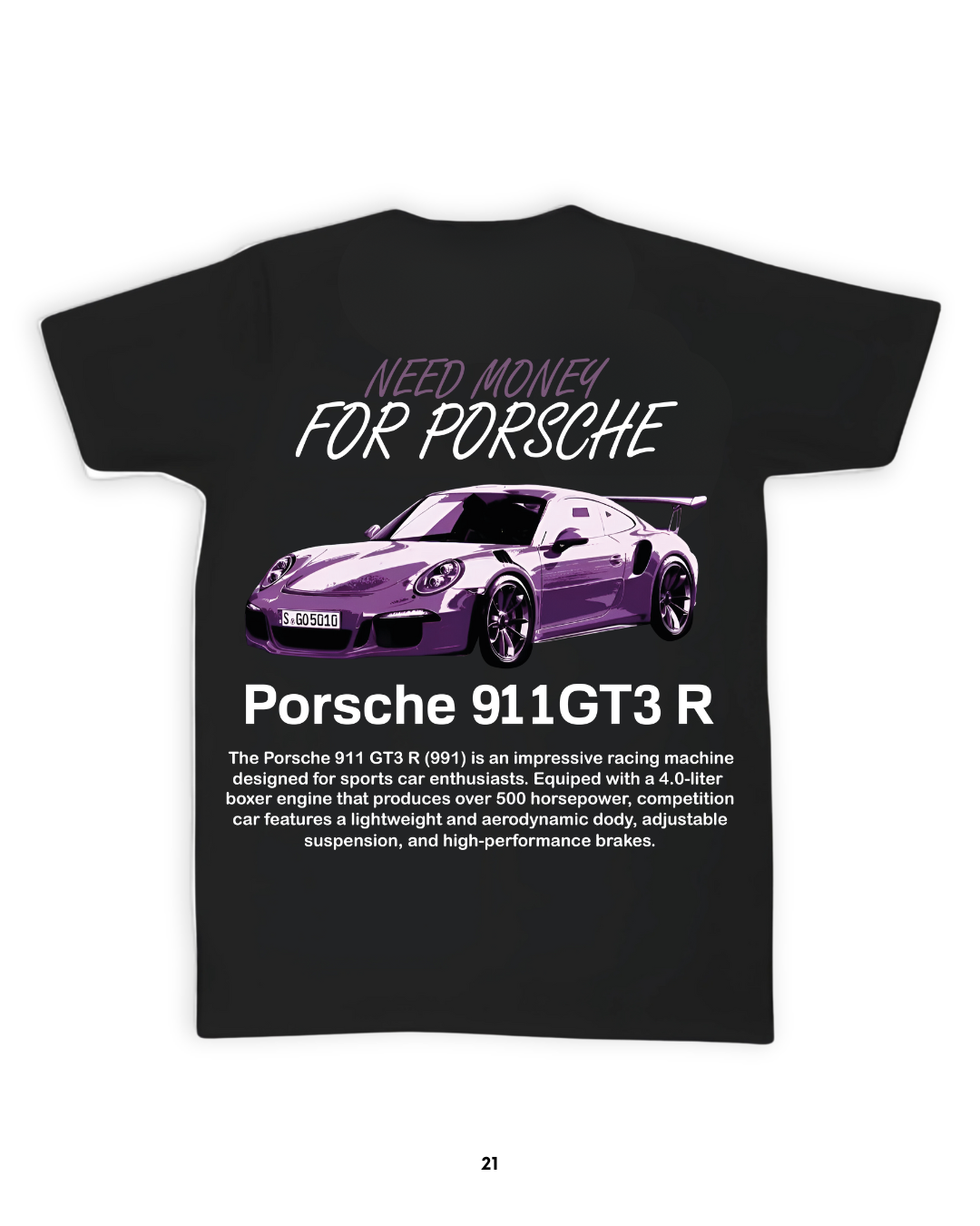 Playera Need Money For Porsche 911 GT3 R