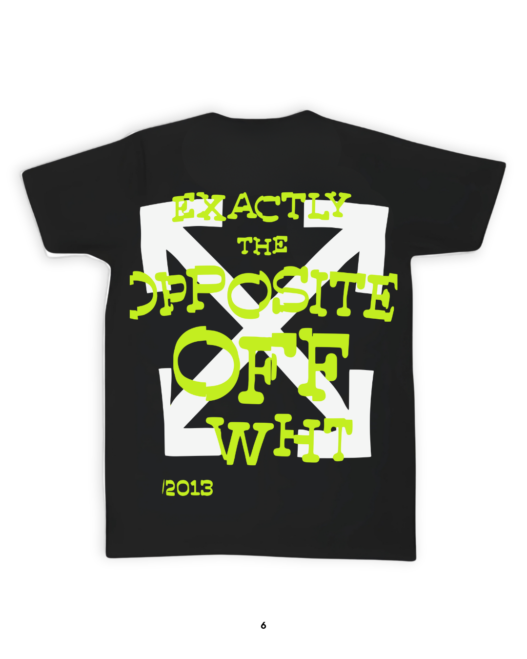 Playera Off-White Exactly The Opposite 2013