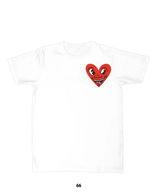 Playera Crazy Heart Keith Haring