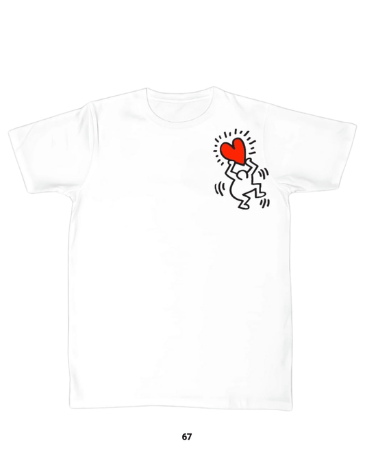 Playera People & Heart Keith Haring