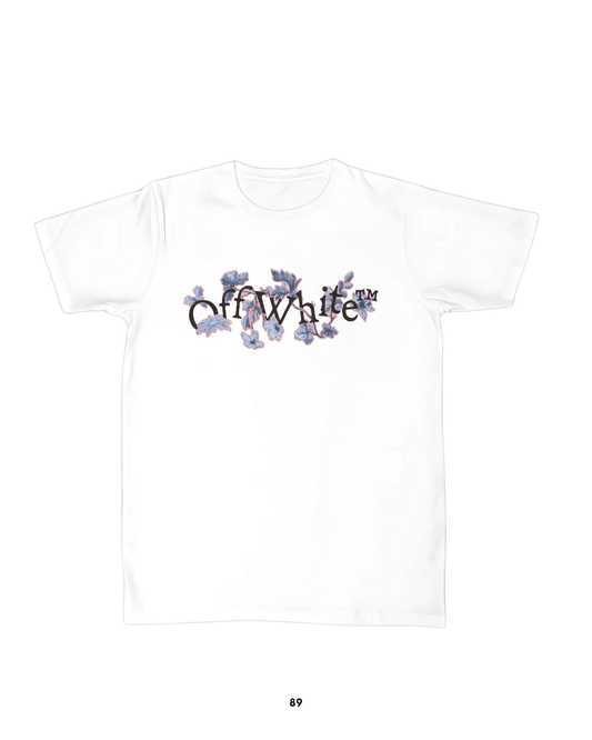 Playera Off White Soft Flowers